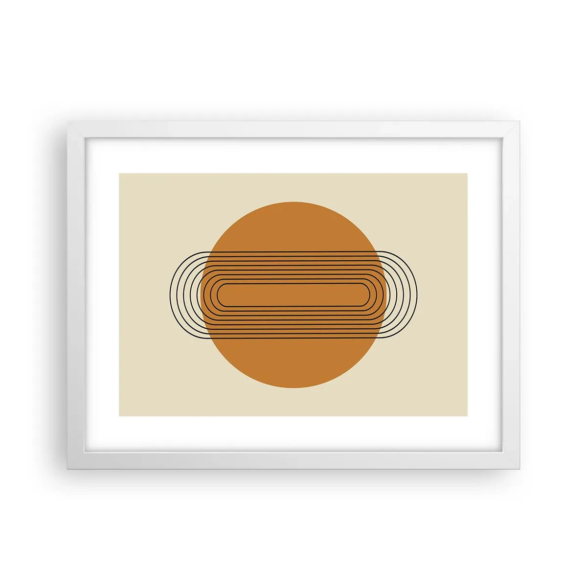 Plakat i hvid ramme - Den perfekte plan - 40x30 cm