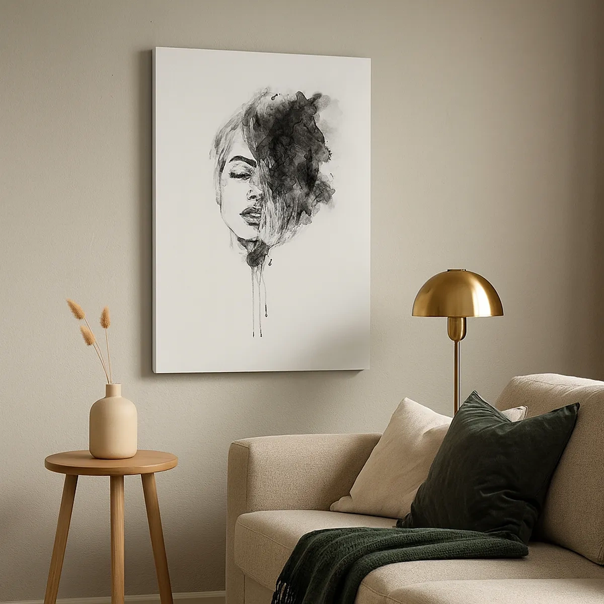 Lærredstryk - Billede på lærred - Hvad piger drømmer om - 50x70 cm