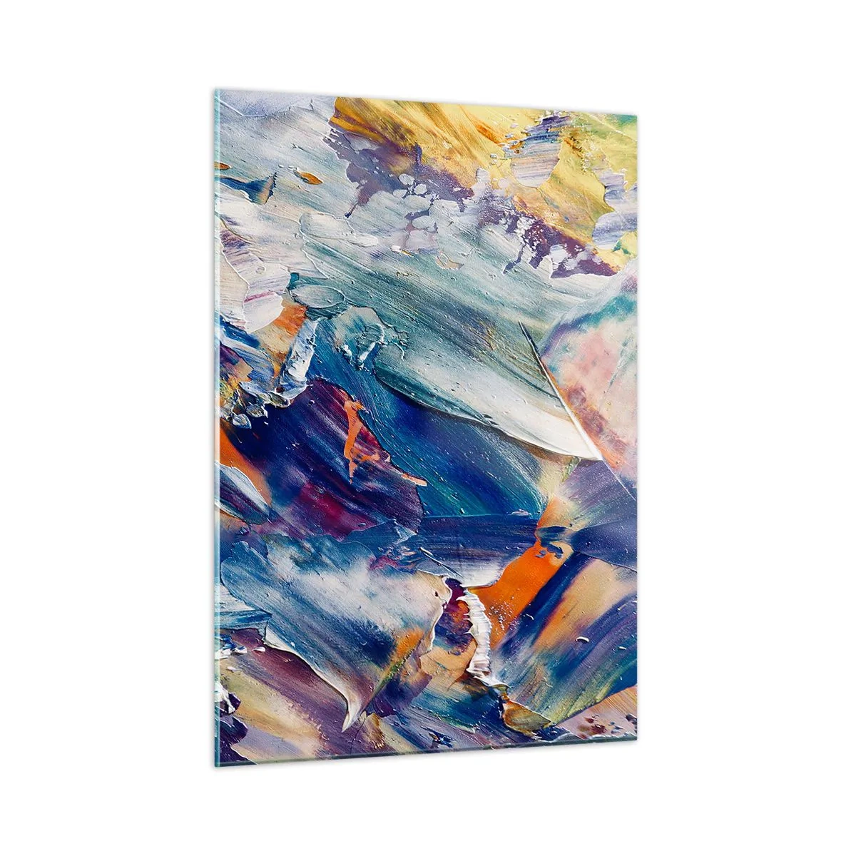 Billede på glas - Forvirring af farver - 50x70 cm