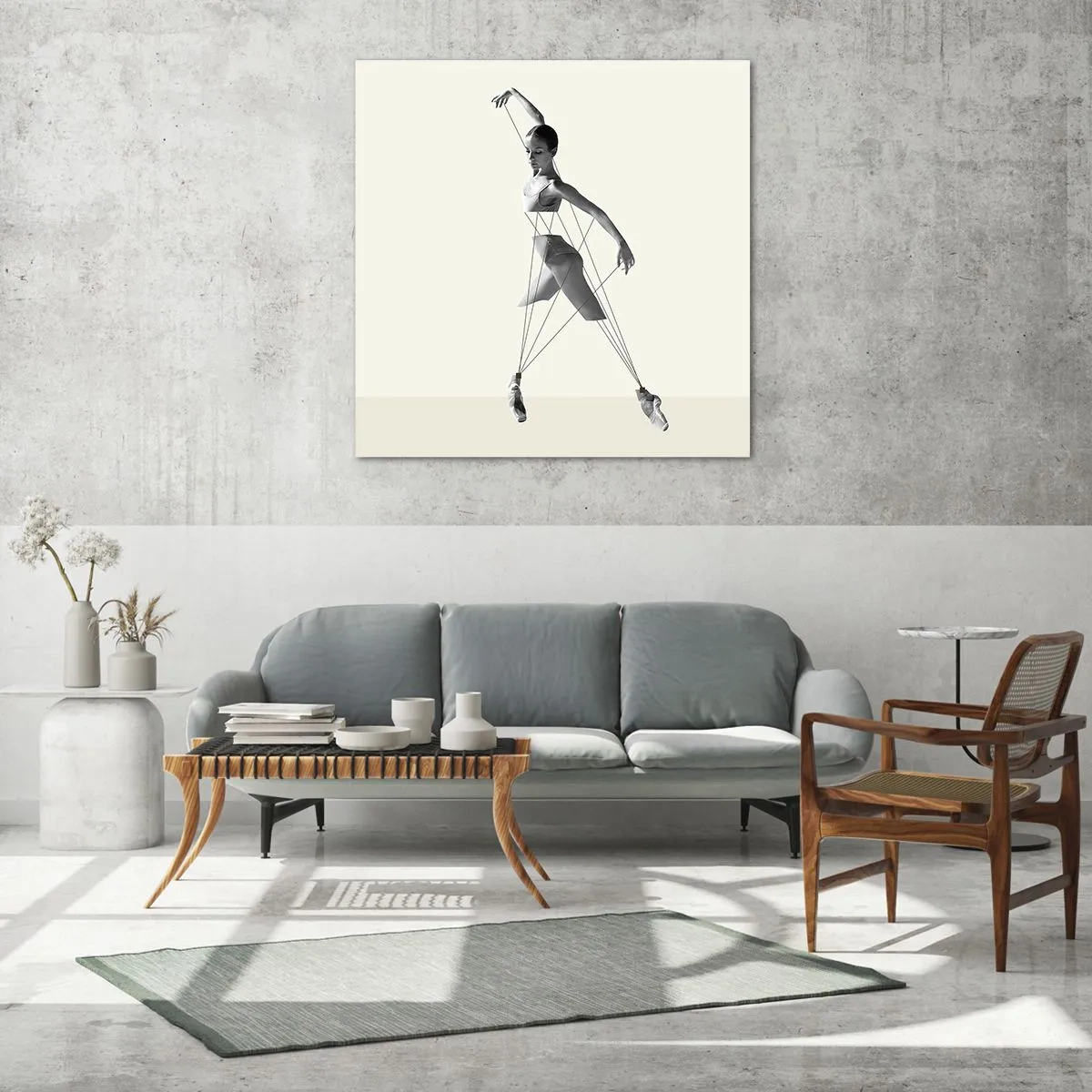 Billede på glas - I verdens teater - 60x60 cm