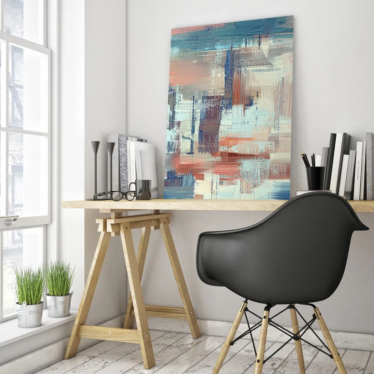 Billede på glas - At nå lyset - 50x70 cm
