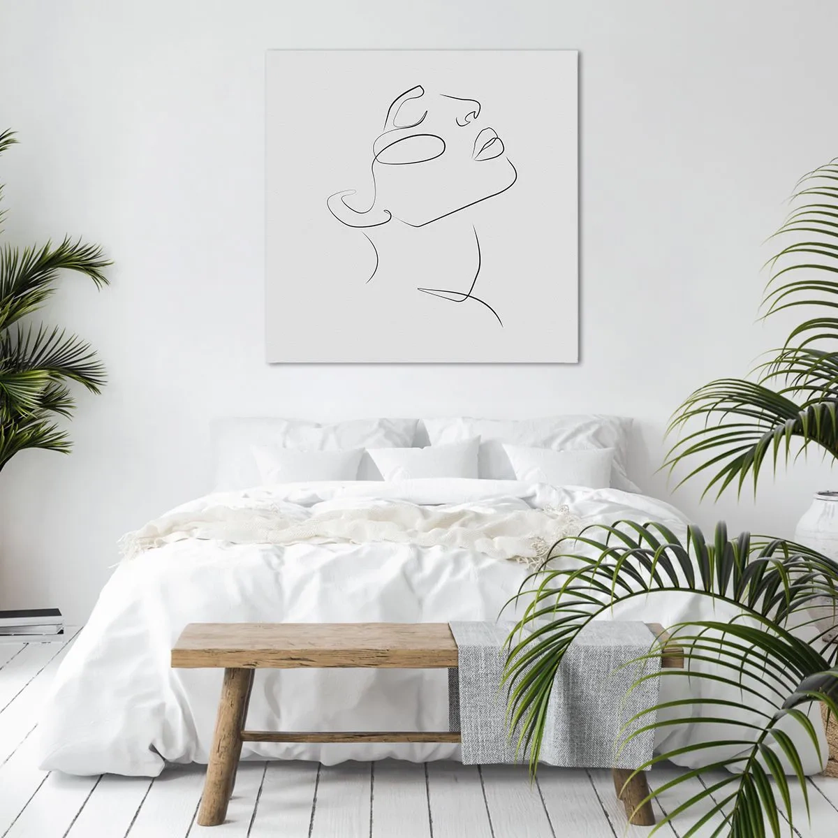 Lærredstryk - Billede på lærred - En drømmes slyngninger - 50x50 cm