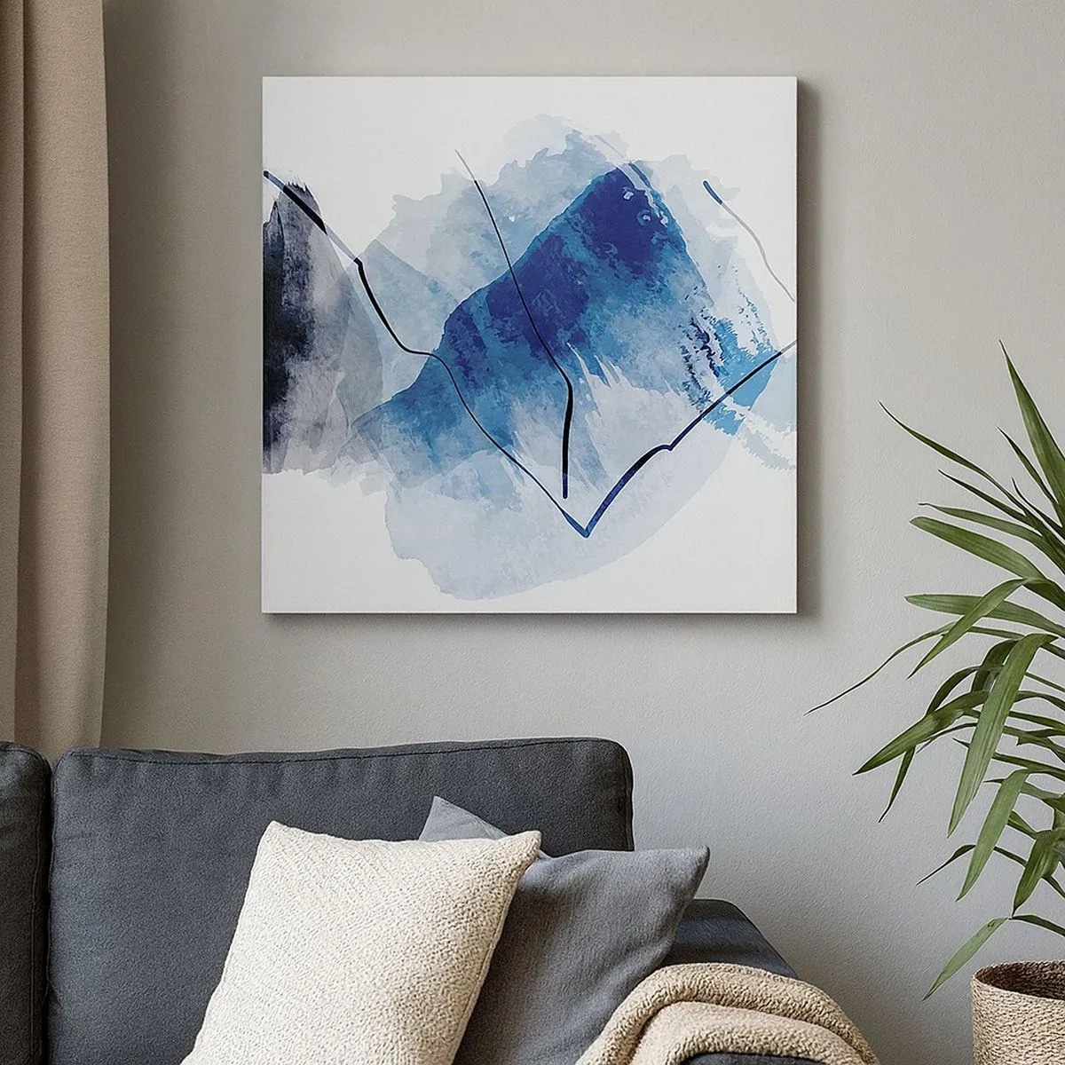 Lærredstryk - Billede på lærred - Isbjerg - 30x30 cm