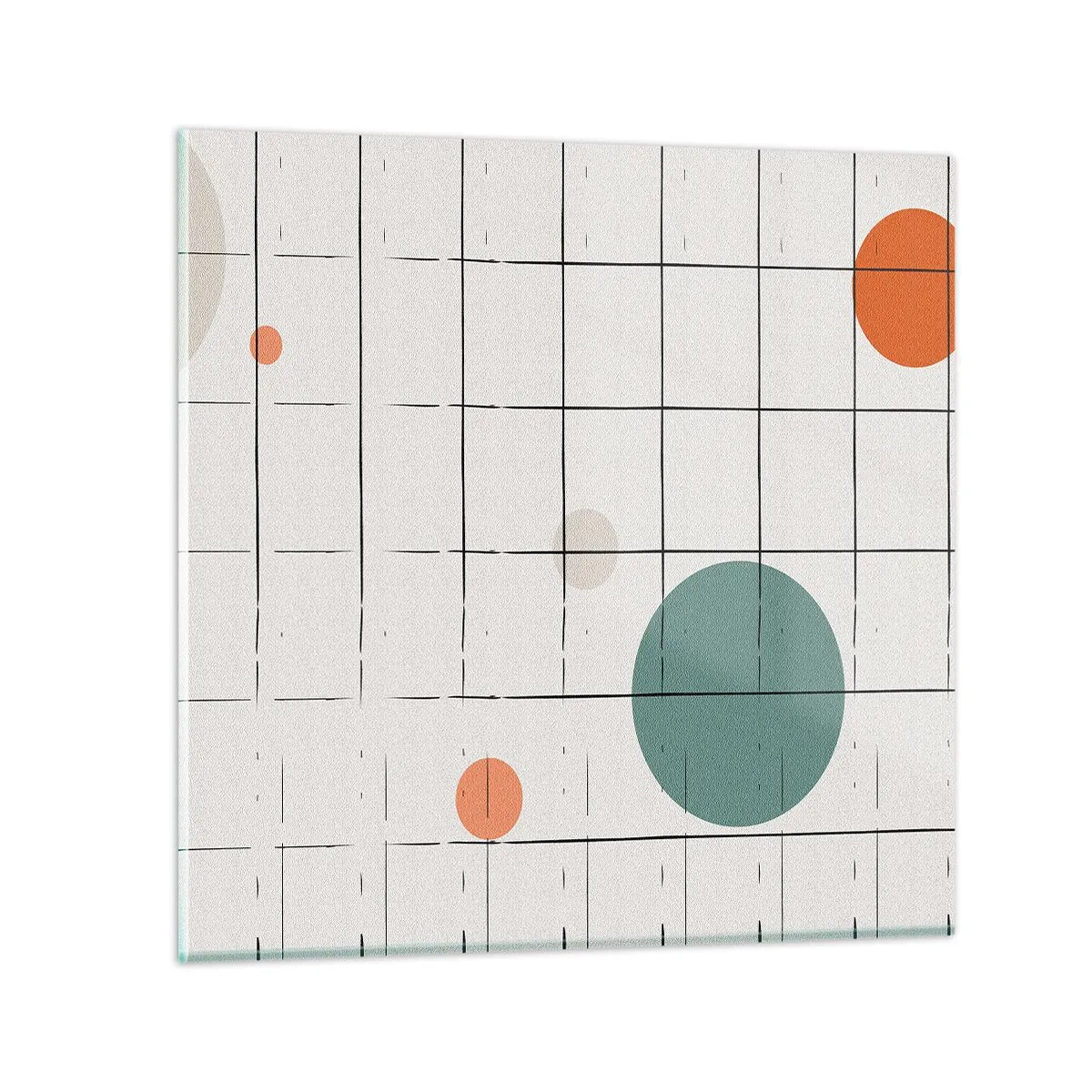 Billede på glas - Fanget i en fælde. Os eller dem? - 60x60 cm