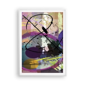 Plakat i hvid ramme - Kan være lige eller rundt - 70x100 cm