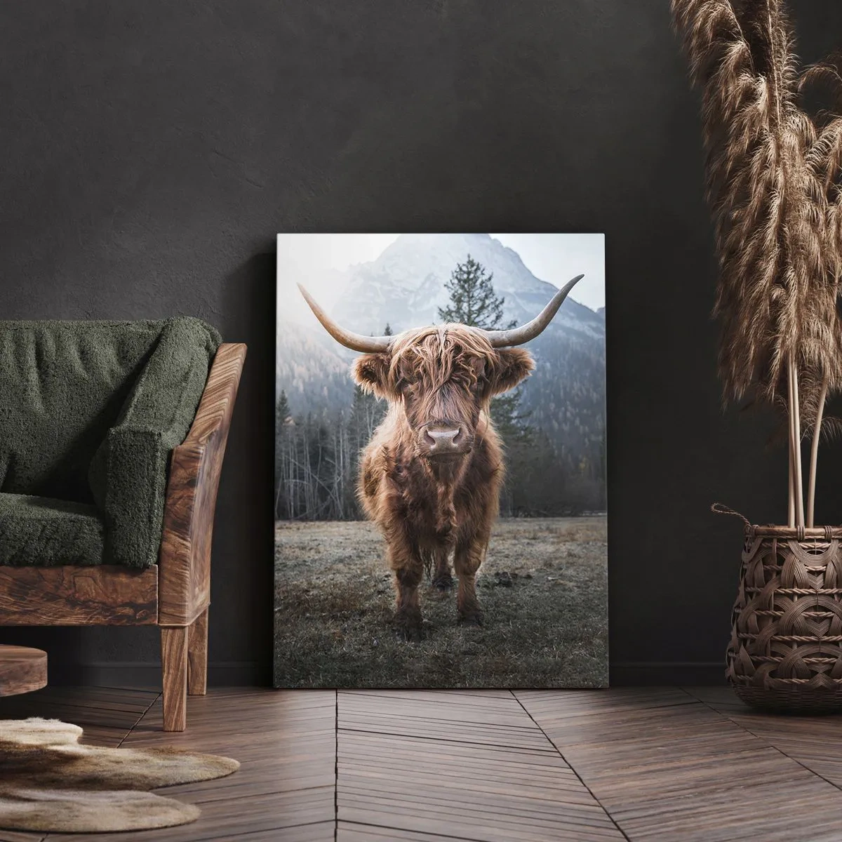 Lærredstryk - Billede på lærred - Hilsner fra en eng i bjergene - 80x120 cm