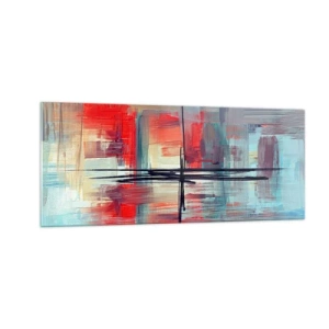 Billede på glas - Landskab i en ukendt dimension - 100x40 cm