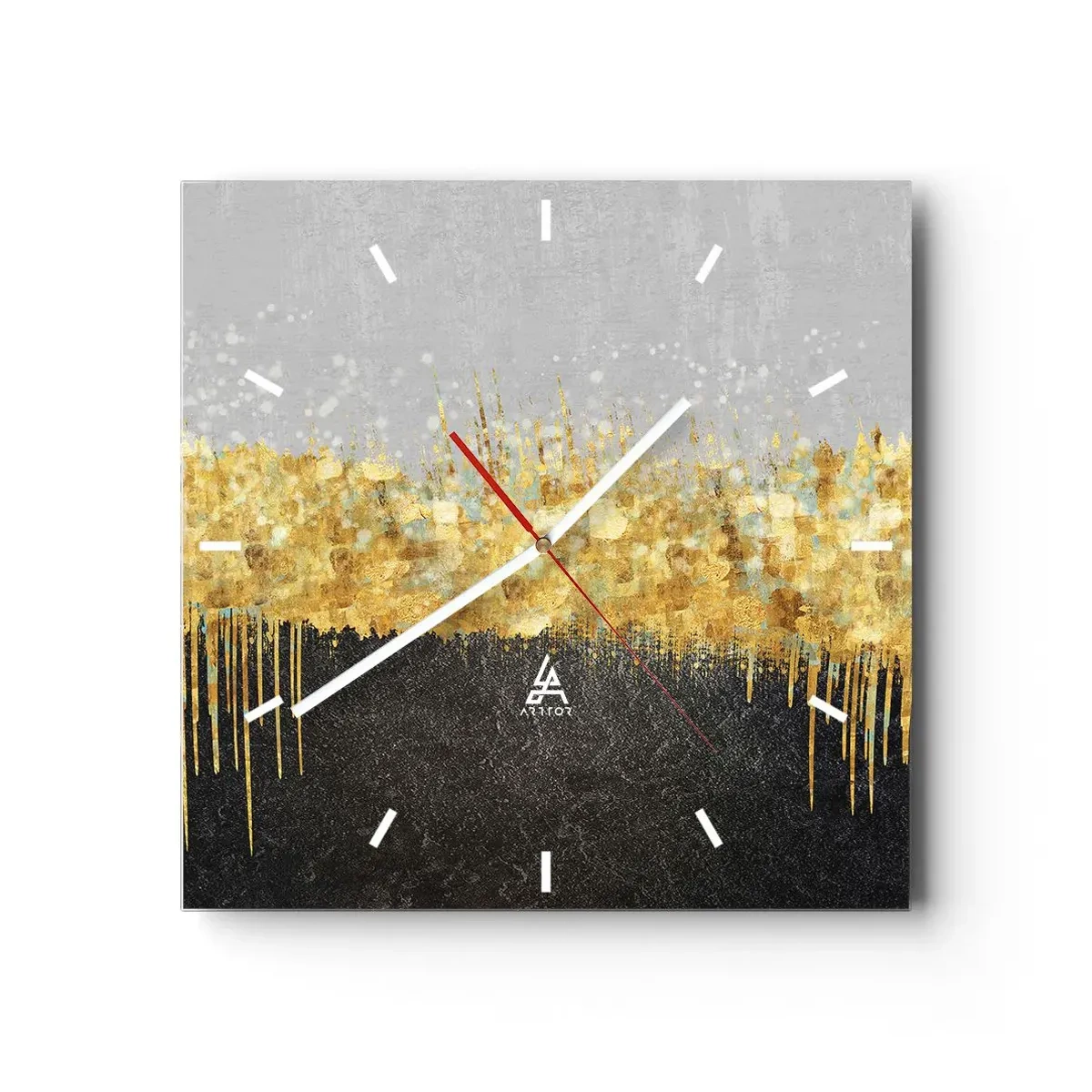 Vægur, Uret - Indad og opad - 30x30 cm