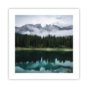 Plakat - Hys, tys, lad os ikke vække sovevandet... - 40x40 cm