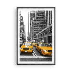 Plakat i sort ramme - Det er os, der farver byen - 61x91 cm