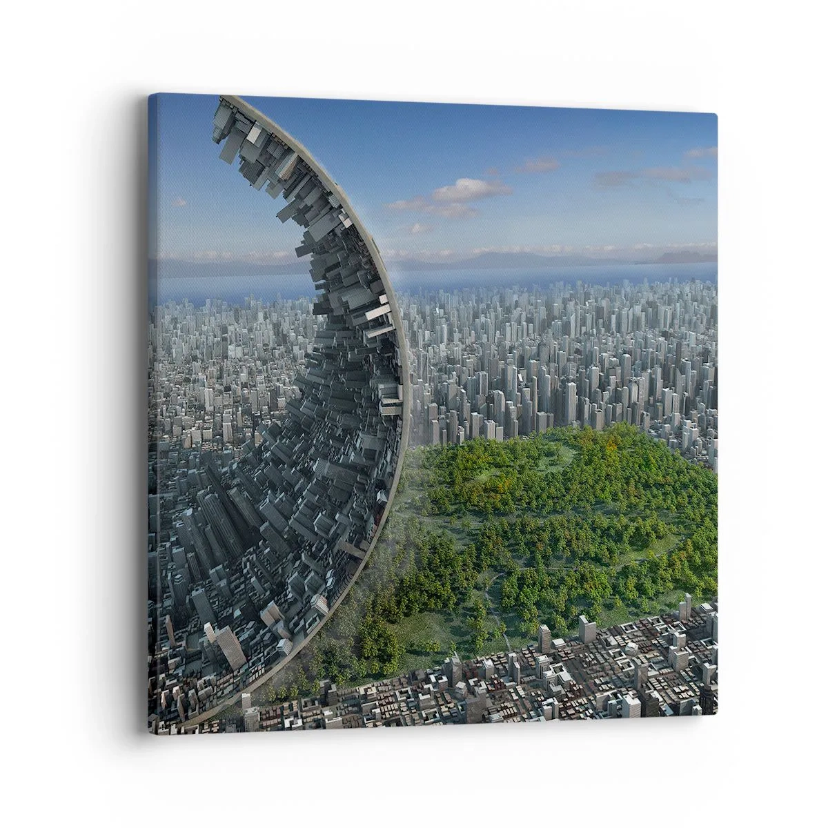 Lærredstryk - Billede på lærred - Naturen er evig - 40x40 cm