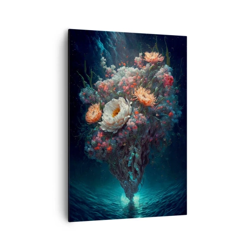 Lærredstryk - Billede på lærred - Mærkelig have - 70x100 cm