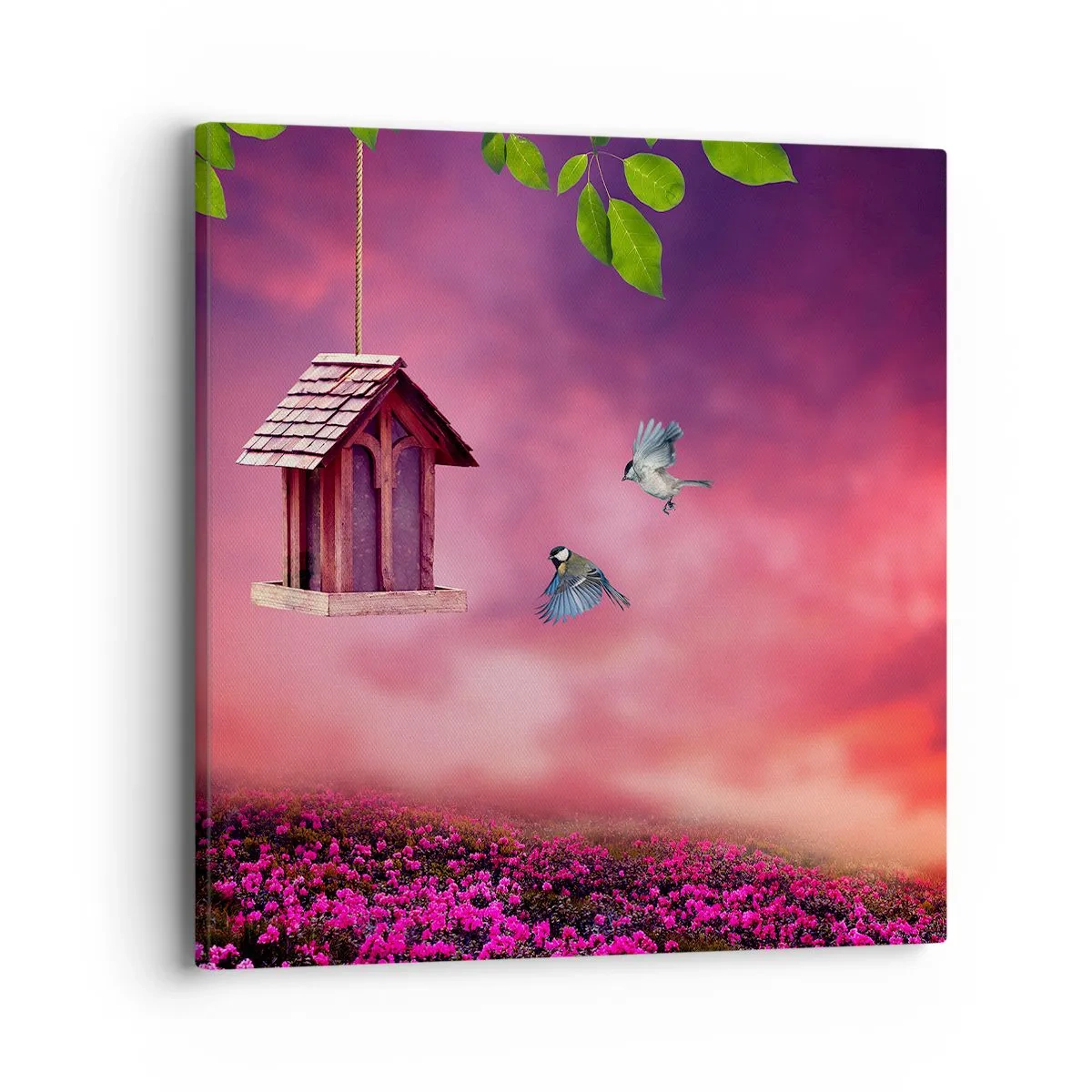 Lærredstryk - Billede på lærred - Invitation til middag - 40x40 cm