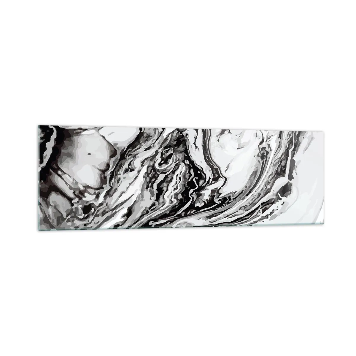 Billede på glas - I begyndelsen var det kaos - 160x50 cm