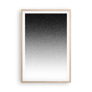 Plakat i ramme af lyst egetræ - På vej mod lyset - 61x91 cm