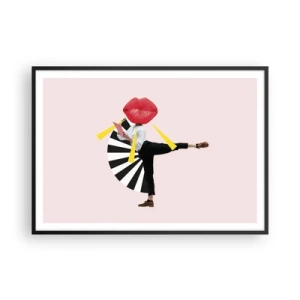 Plakat i sort ramme - Surrealistisk popkunst - 100x70 cm