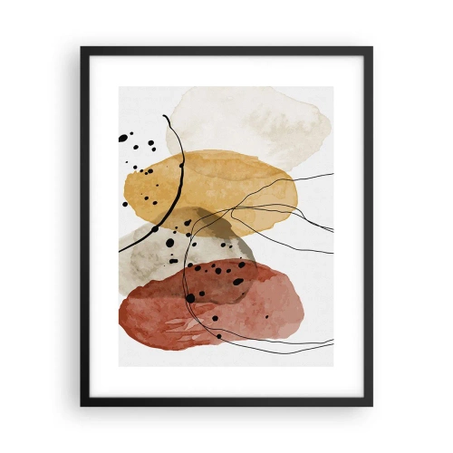 Plakat i sort ramme - Som lys, klar luft - 40x50 cm