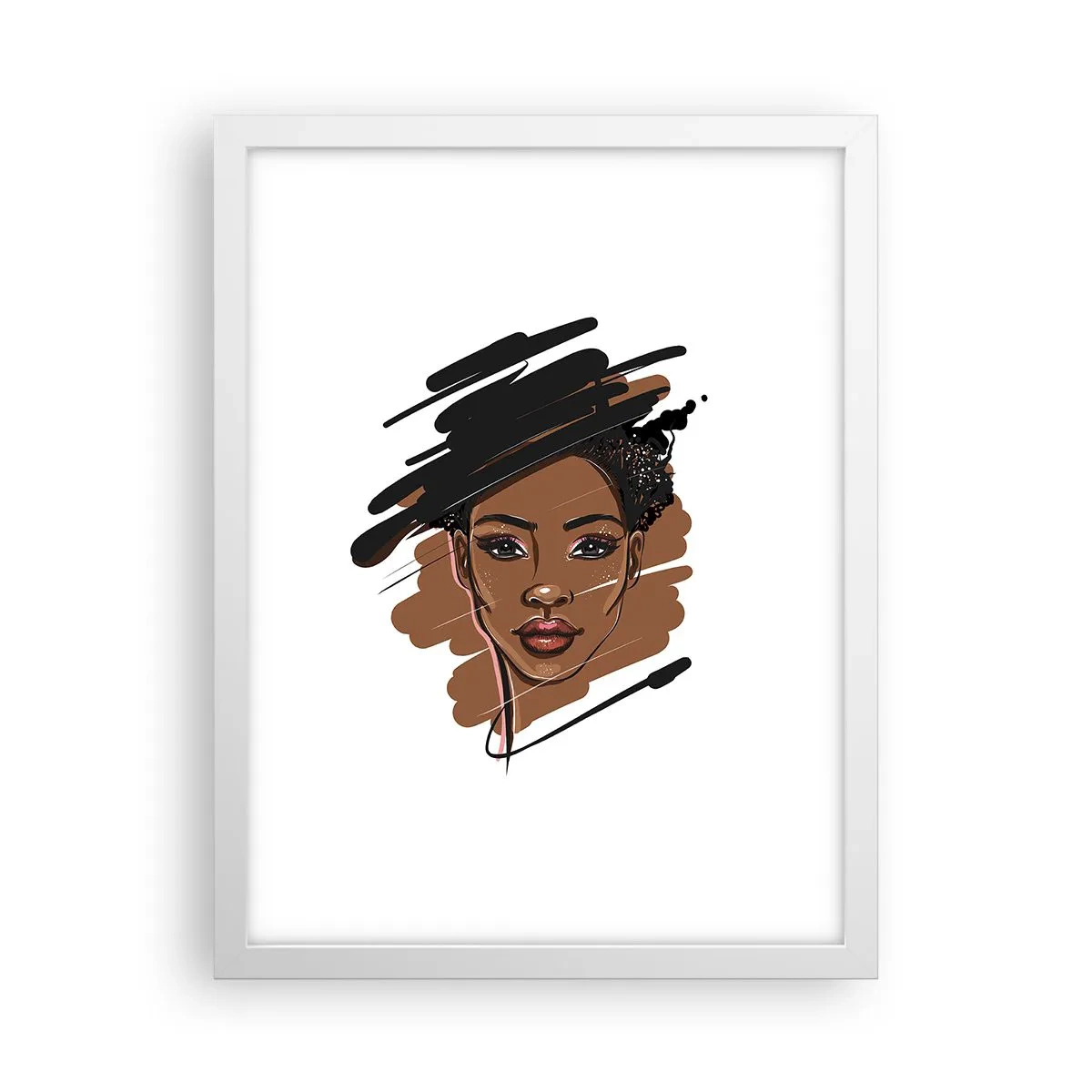 Plakat i hvid ramme - Sød som chokolade - 30x40 cm