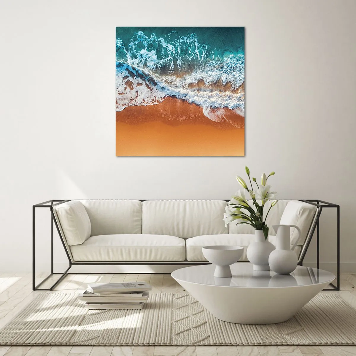 Billede på glas - Altid i tandem - 70x70 cm