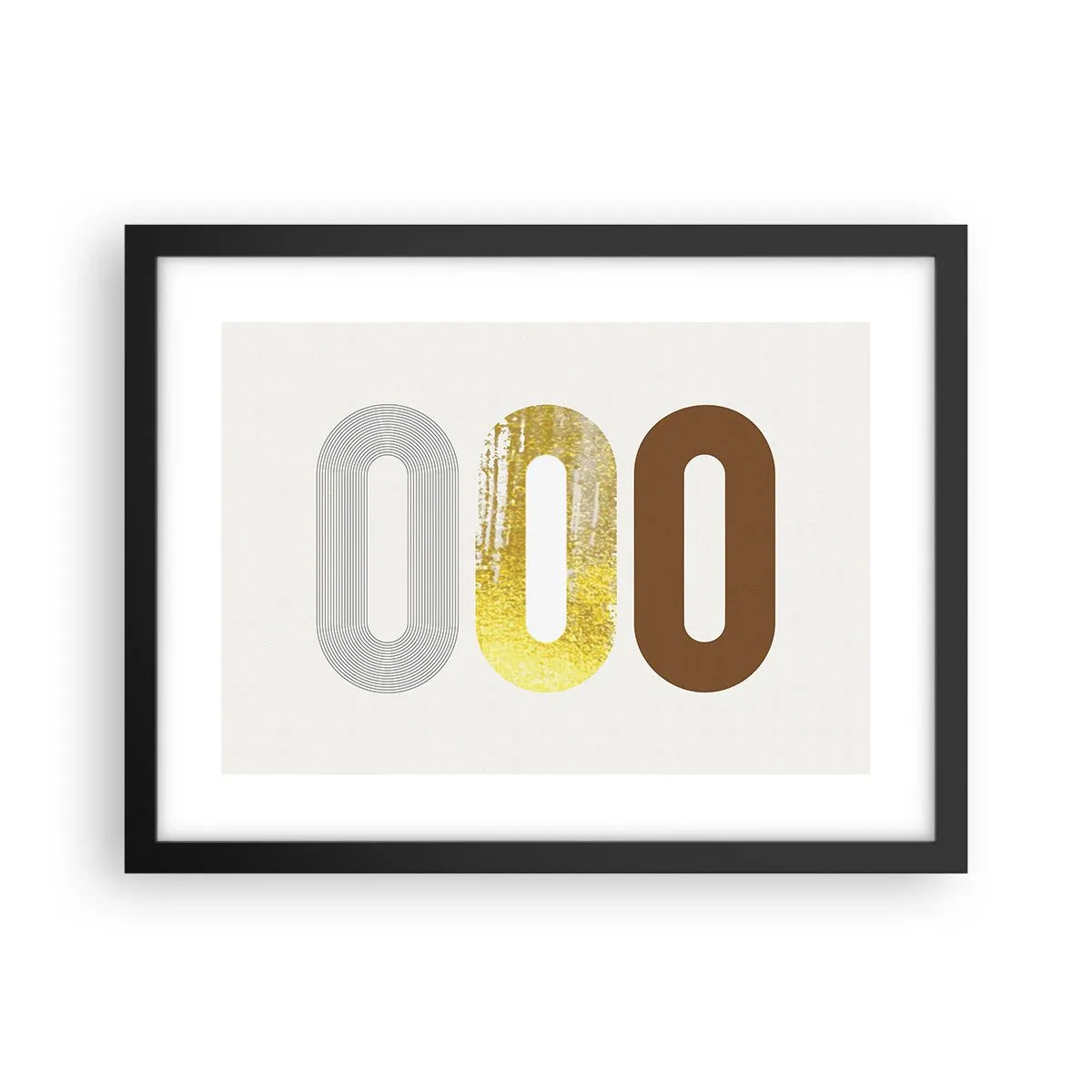 Plakat i sort ramme - Åhhh! - 40x30 cm