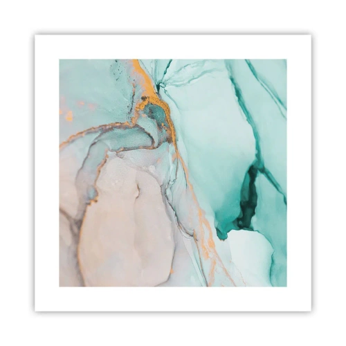 Plakat - Dans af former og farver - 40x40 cm