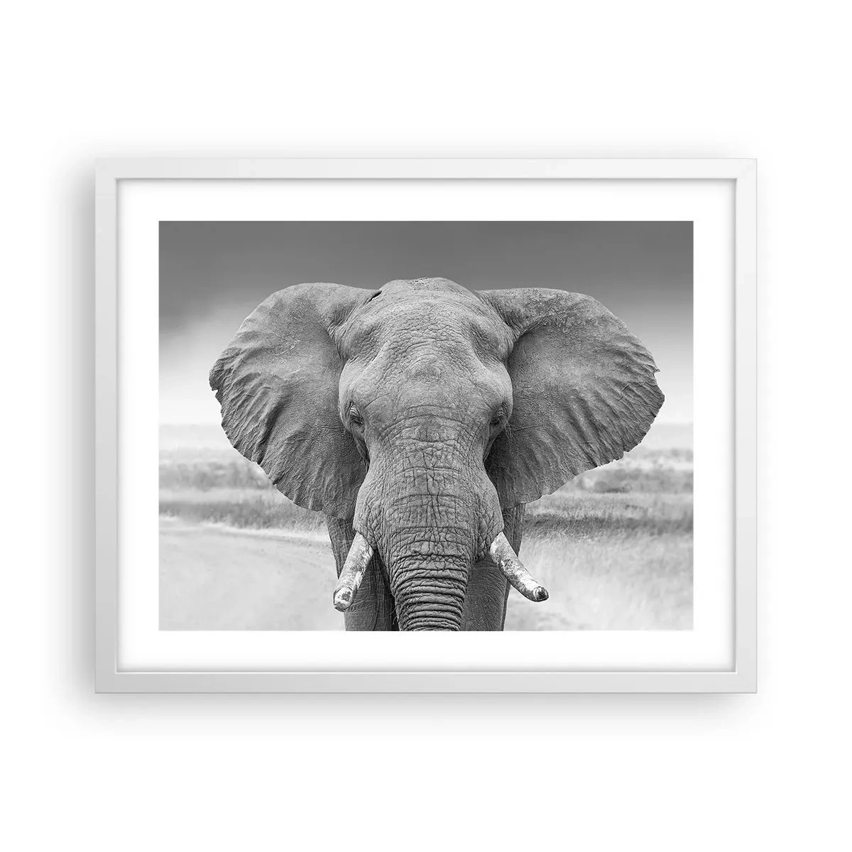 Plakat i hvid ramme - Velkommen til min verden - 50x40 cm