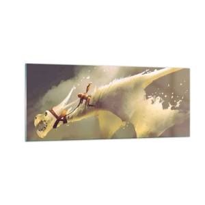 Billede på glas - Verden til undsætning - 100x40 cm