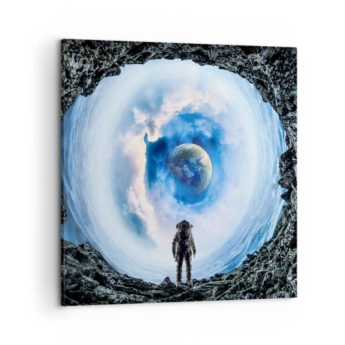 Lærredstryk - Billede på lærred - Ikke langt hjemmefra - 50x50 cm