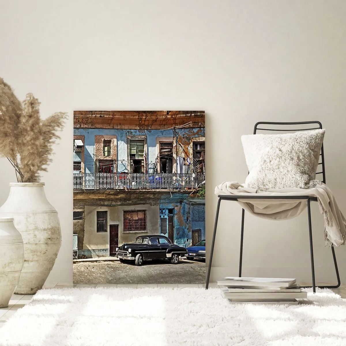 Billede på glas - Havana stemning - 80x120 cm