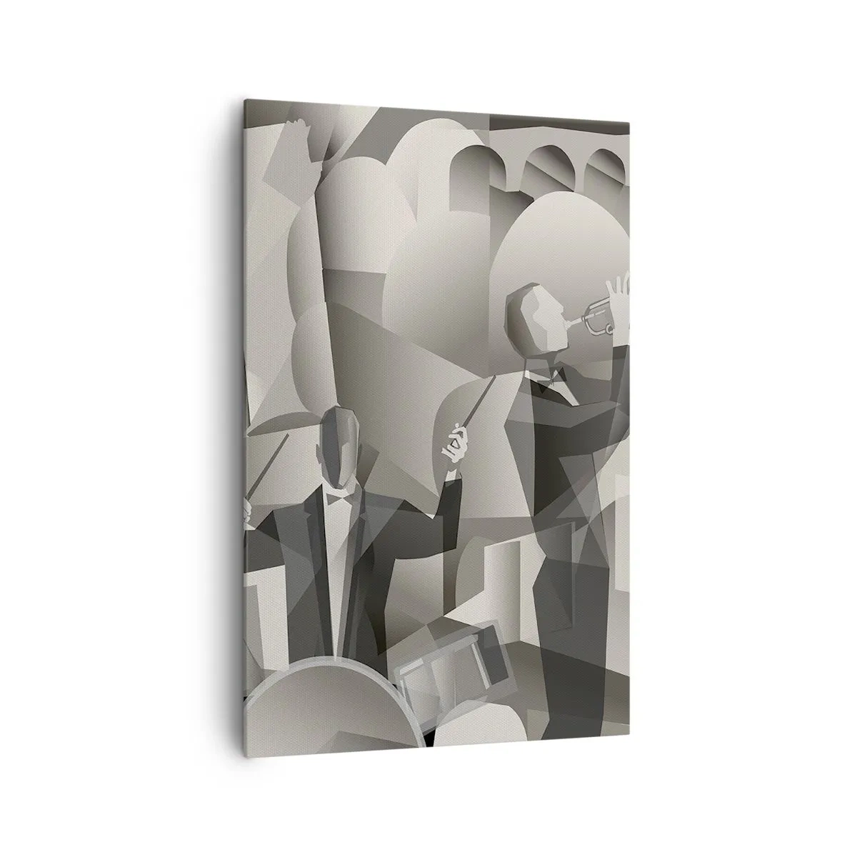 Lærredstryk - Billede på lærred - I lydenes rum - 80x120 cm