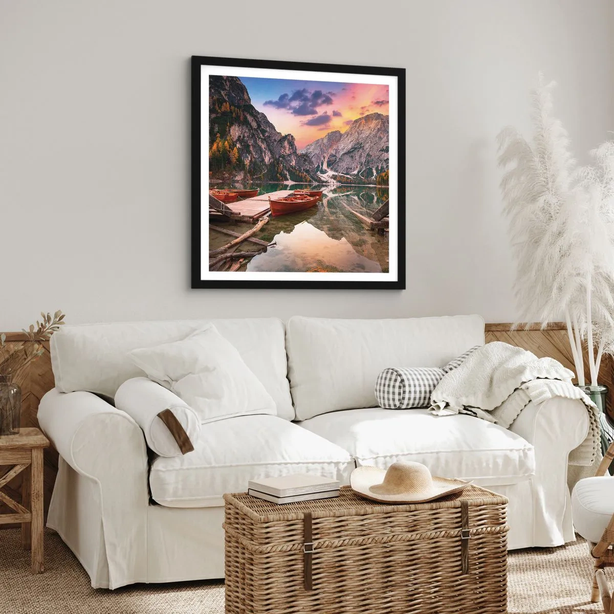 Plakat i sort ramme - Dagens løfte - 40x40 cm