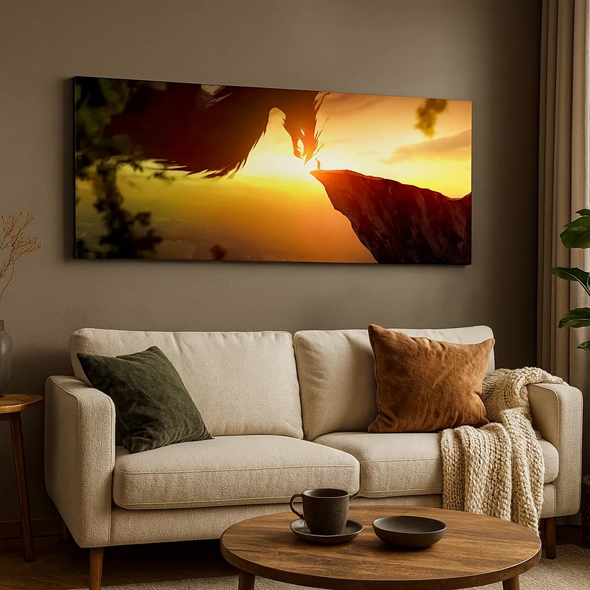 Lærredstryk - Billede på lærred - Dragedræber - 30x30 cm