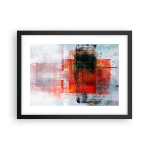 Plakat i sort ramme - Glødende komposition - 40x30 cm