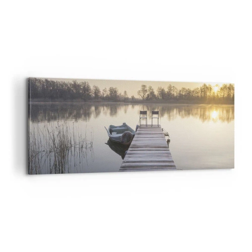 Lærredstryk - Billede på lærred - Jeg kommer tilbage om et stykke tid - 100x40 cm