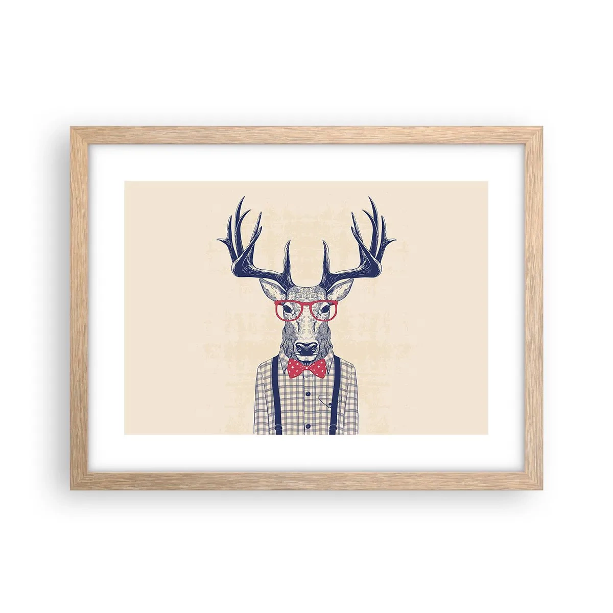 Plakat i ramme af lyst egetræ - Et underholdende ekstravaganza - 40x30 cm