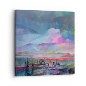 Lærredstryk - Billede på lærred - Under en venlig himmel - 40x40 cm