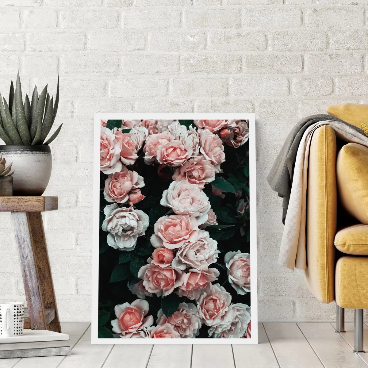 Plakat - Lyserød ansamble - 70x100 cm