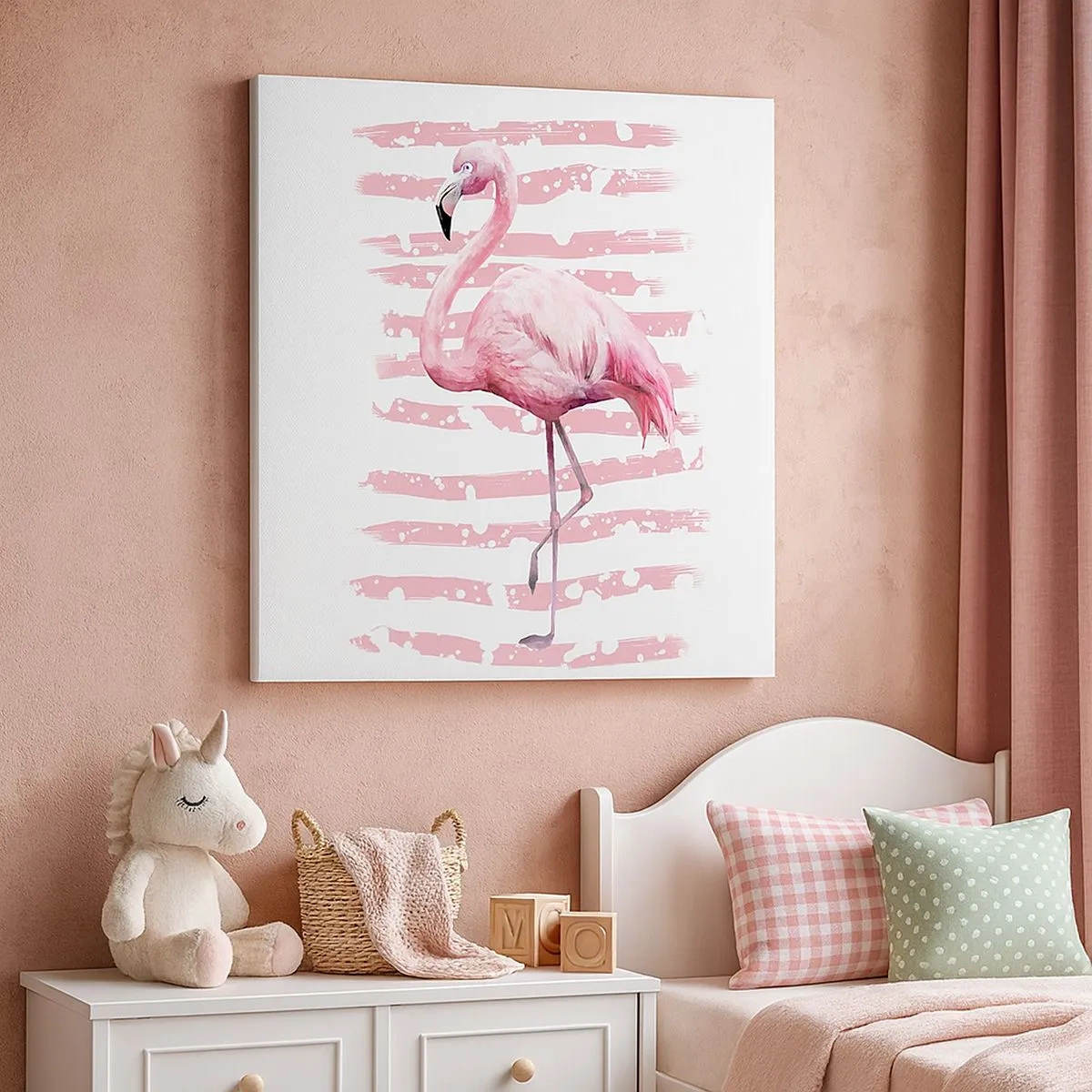 Lærredstryk - Billede på lærred - Med værdighed, om end i pink - 30x30 cm