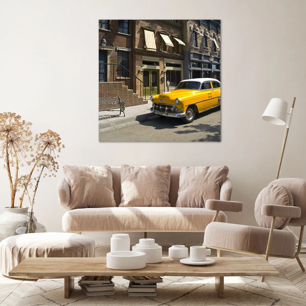 Lærredstryk - Billede på lærred - Der var engang i Amerika - 50x50 cm