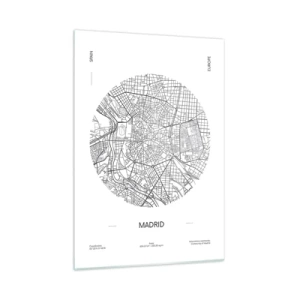 Billede på glas - Madrids anatomi - 50x70 cm