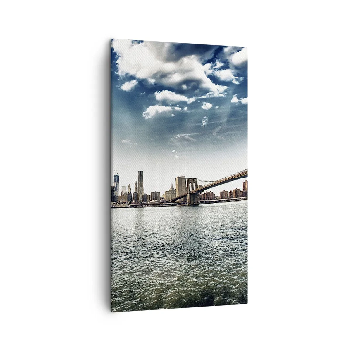 Lærredstryk - Billede på lærred - Glas ø - 45x80 cm