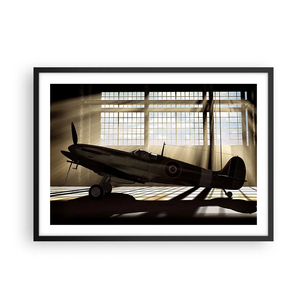 Plakat i sort ramme - Resten af krigeren - 70x50 cm