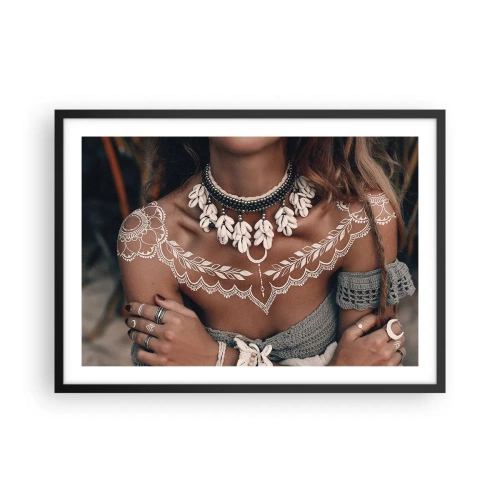 Plakat i sort ramme - Talismaner, ritualer om kvindelighed - 70x50 cm