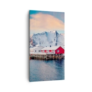 Lærredstryk - Billede på lærred - Nordlig tilbagetrækning - 55x100 cm