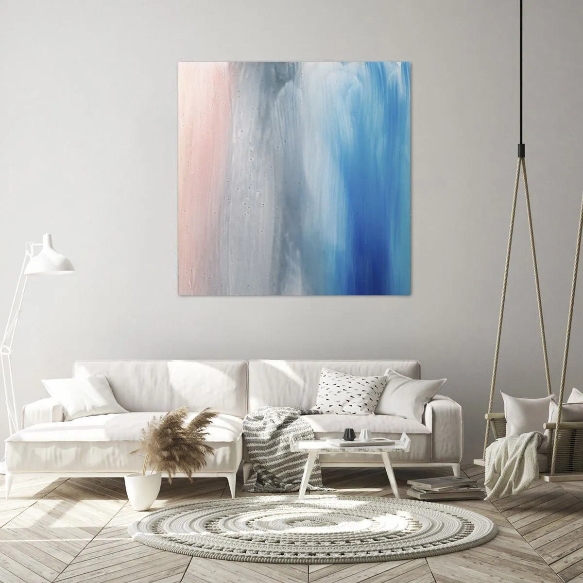 Lærredstryk - Billede på lærred - Elementer: luft - 30x30 cm