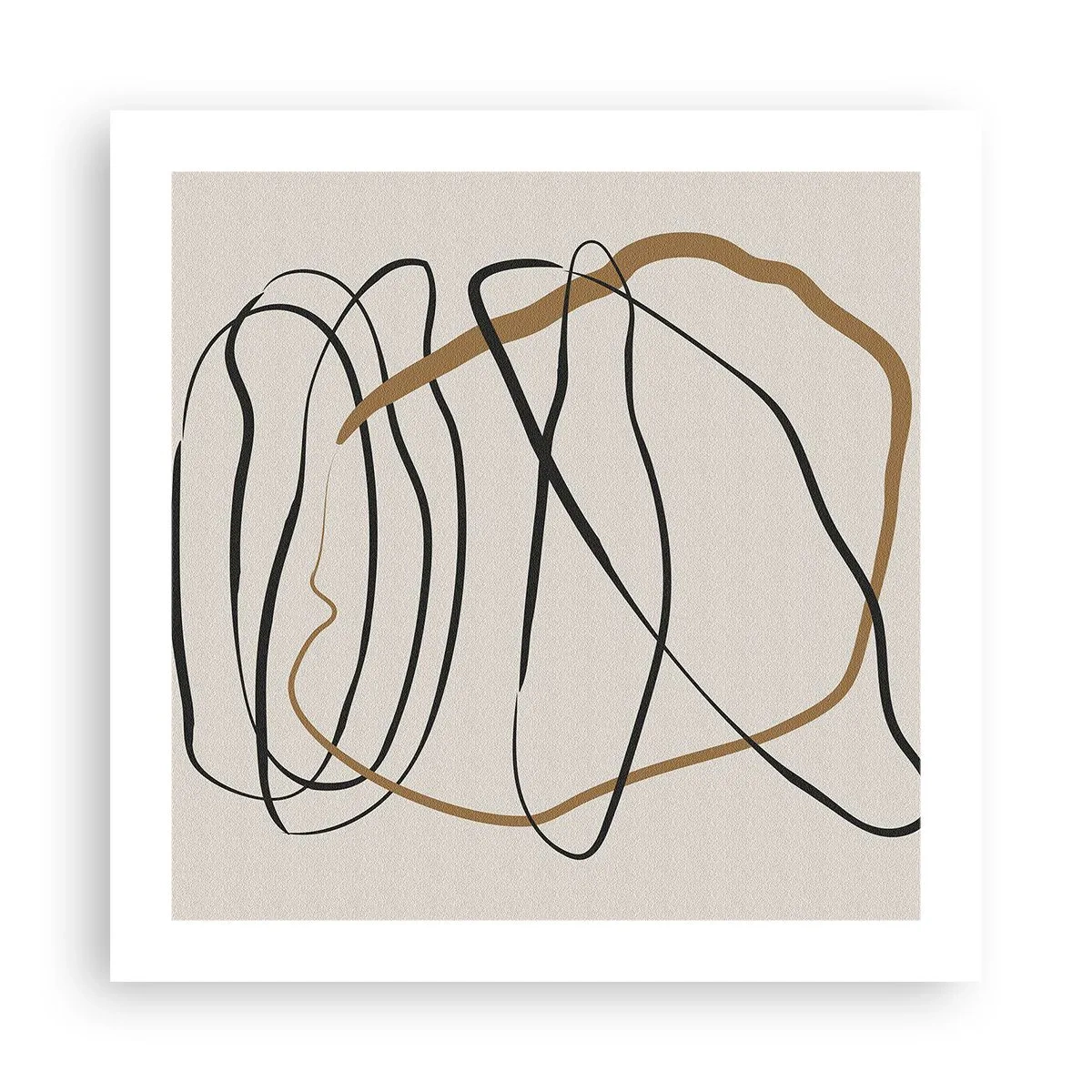 Plakat - Komposition - dans i besiddelse - 50x50 cm