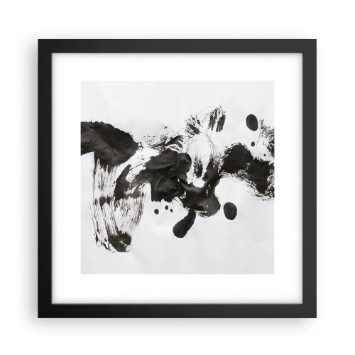 Plakat i sort ramme - En metode i galskaben? - 30x30 cm