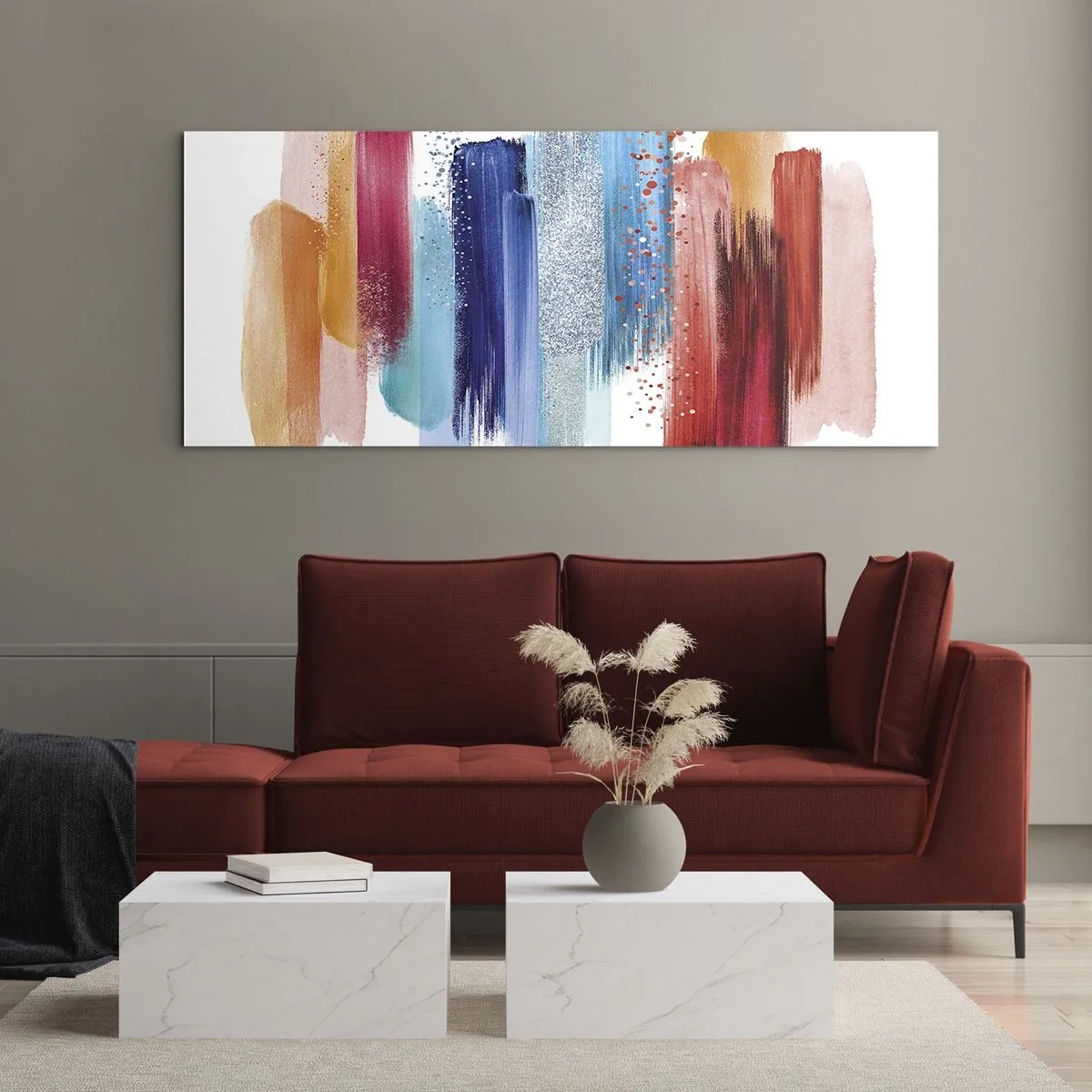 Billede på glas - Op og ned - 90x30 cm