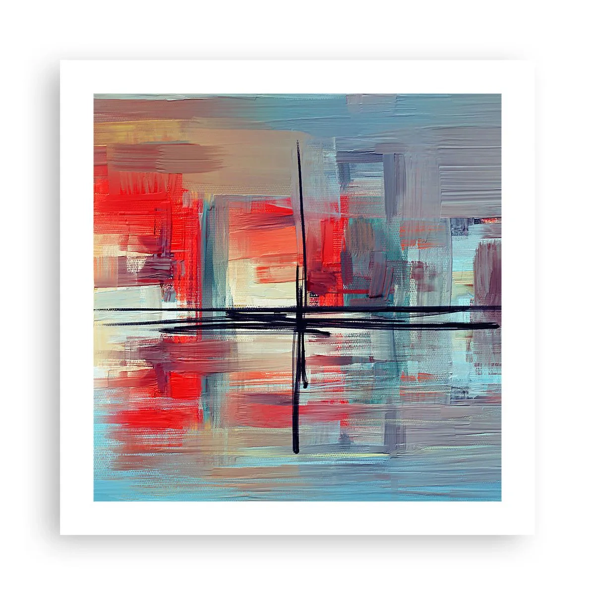 Plakat - Landskab i en ukendt dimension - 50x50 cm