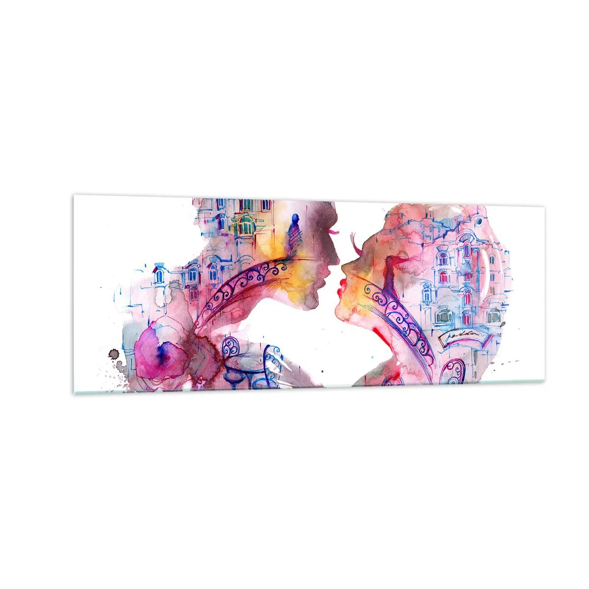 Billede på glas - Sukkenes hemmelige bro - 140x50 cm